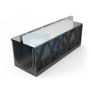 Outdoor garden floor linear drainage